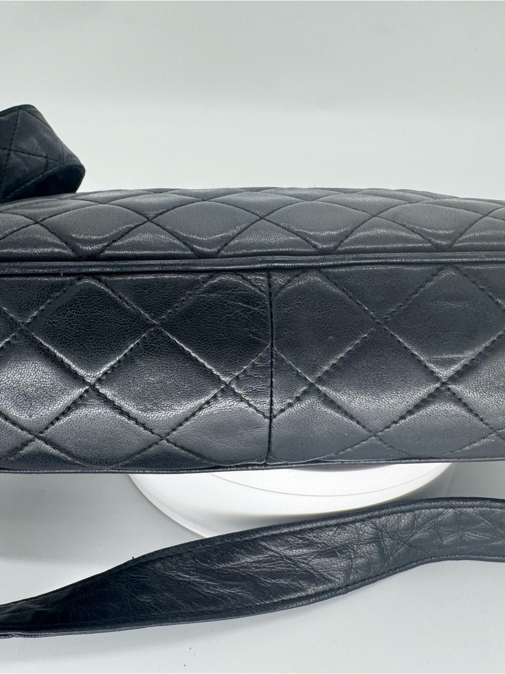 Chanel Series 2 Black Quilted Lambskin Tassel Crossbody Bag - Picture 5 of 16